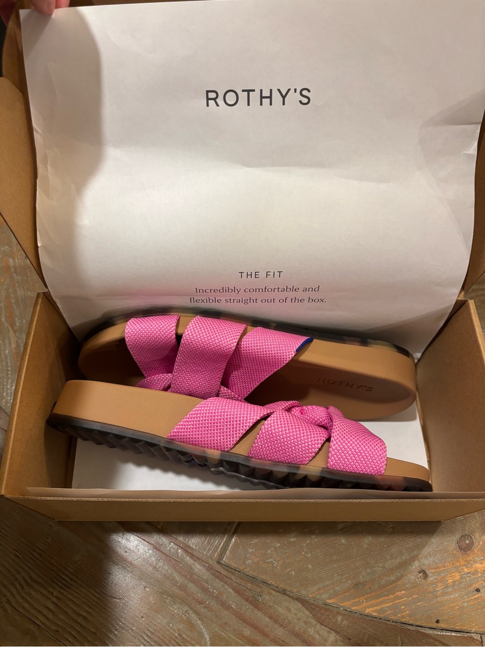 Rothy's Twist Slides in Snapdragon - Picture 3 of 6